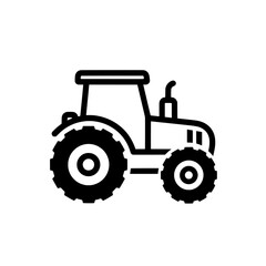 Obraz premium tractor silhouette for agriculture and machinery themes