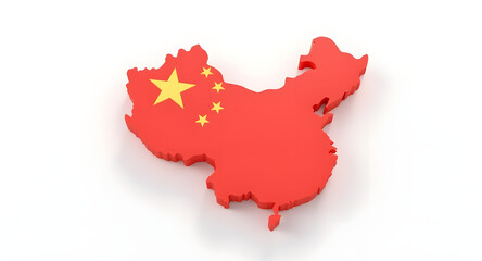 China Map with Stars