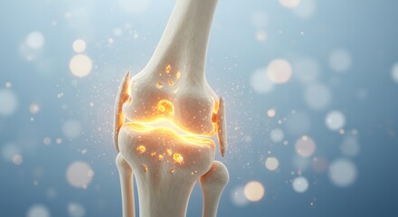 Collagen Joint Repair and Regeneration | Arthritis Pain Relief and Treatment | 3D Medical Illustration
