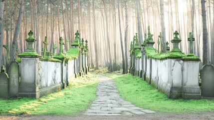 Atmospheric and evocative images of cemeteries captured in various moods and styles