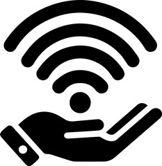 Free Wi-Fi Symbol Round Icon