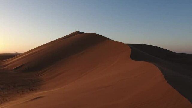 Time-Lapse Desert Sand Dune Shifting Contours
