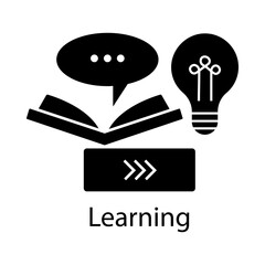 AI Learning System Icon – Knowledge Transfer Graphic