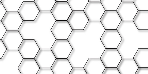 Geometric abstract hexagon technology background.. Abstract honeycomb background.. Vector illustration of hexagons pattern, Creative idea for medical technology or science design.	