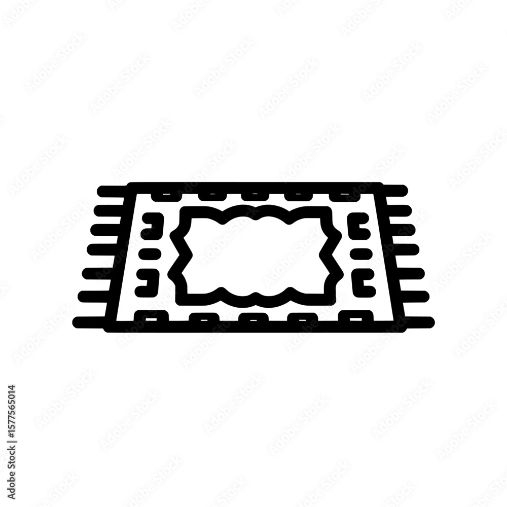 Poster abstract outline pattern with irregular shapes for design and decoration