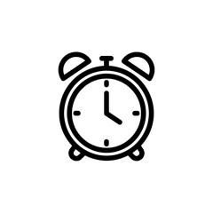 Alarm clock icon for time management and scheduling