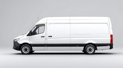 White Van Side View