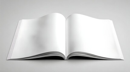 Open Blank Book Pages