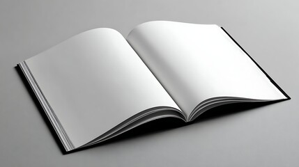 Open Book with Blank Pages
