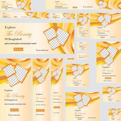 Creative and Clean web banner design Template.
