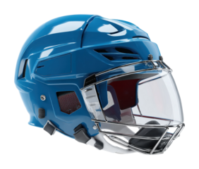Hockey action gear sports arena equipment view. Isolated on transparent background, png.