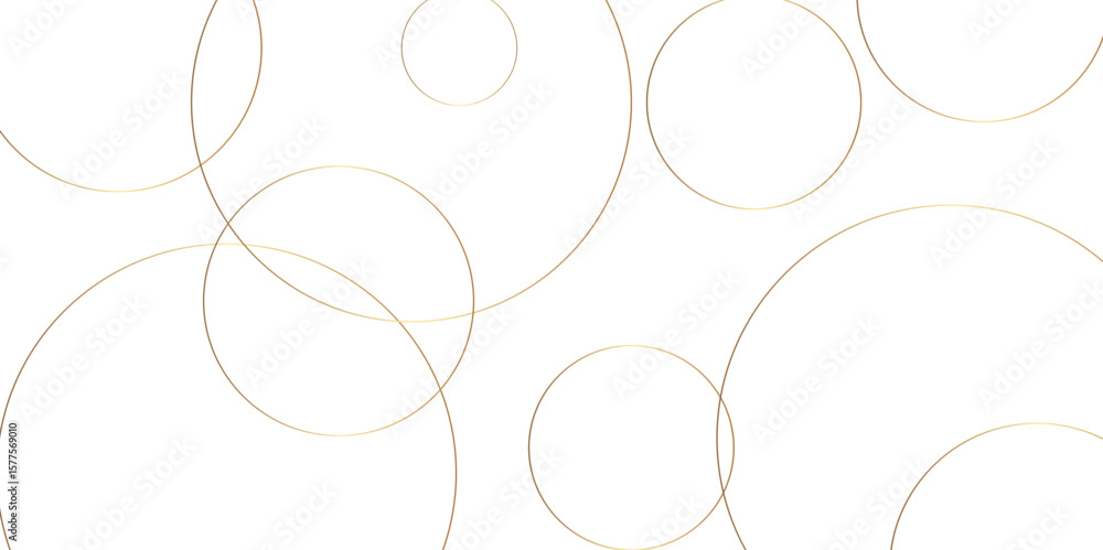 Poster 3000abstract background golden circle stock line background. abstract artistic of geometric backgrou
