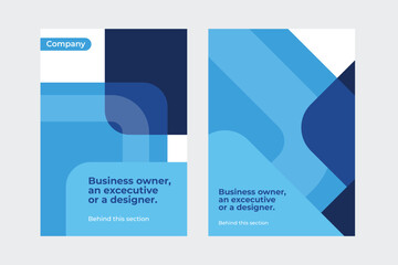 Abstract cover blue annual report, magazine, poster, corporate presentation. vector illustration