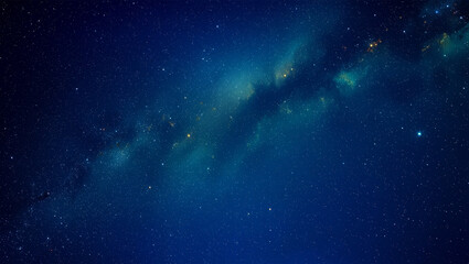 Obraz premium Vast expanse of the starry night sky with glowing nebulae and distant galaxies