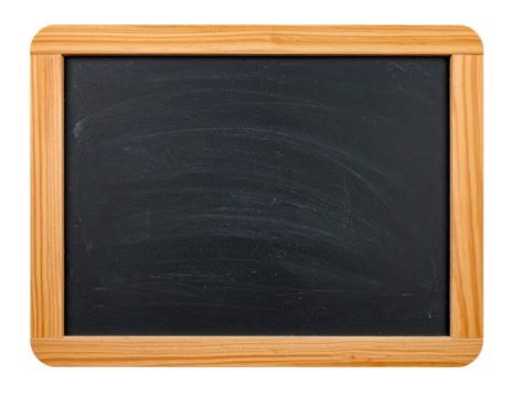 blank blackboard back to school design cutout path clipping isolated on transparent png