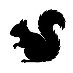 silhouette of a squirrel