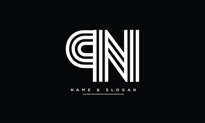 PN, NP, P, N Abstract Letters Logo Monogram © grafic.ustani