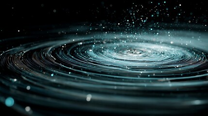 Abstract Swirl with Particles