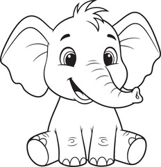 Fototapeta premium Cute Baby Animals Coloring Pages – Fun Printable Animal Activity for Kids