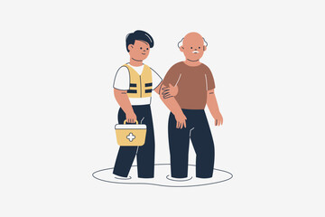 Illustration of Flood Fighting and Disaster Relief