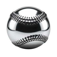 Reflective baseball on black background