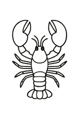 Lobster Seafood Animal Icon Vector - Marine Crustacean Graphic