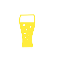 炭酸ドリンク・ビールグラスアイコン / Soda or Beer Glass Icon