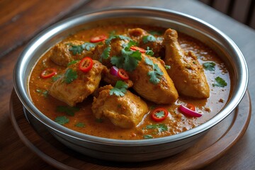 Chicken Balti - United Kingdom Food Favorite: Discover the Bold Spices and Rich Flavors of This Popular British Curry That Combines Tender Chicken With a Tangy, Aromatic Sauce