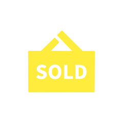 り切れプレートアイコン – Sold Out Sign Icon