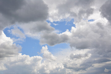 Dramatic Cloudy Sky with Glimpse of Blue