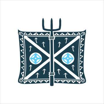 Quimbanda Exu Trident Crossroads Arrow Symbol quimbanda exu a trident or a crossroads arrow