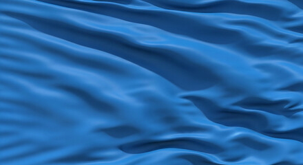 Obraz premium Graceful blue fabric drapes softly, creating a rich, flowing texture with gentle light and shadow.