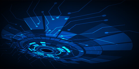 technology background in abstract background innovation concept design. technological background vector illustration. blue light digital abstract. eps10