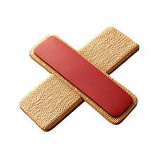 Texture Block Forbidden Error Stop Cancel No X Mark Cross Sign Graphic Red on transparent background