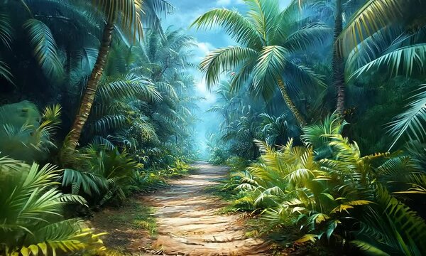Lush Jungle Path