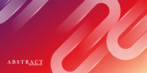 Abstract modern gradient horizontal template background. Trendy bright circle lines creative design. Minimal style graphic elements. Suit for poster, cover, banner, flyer, brochure, presentation