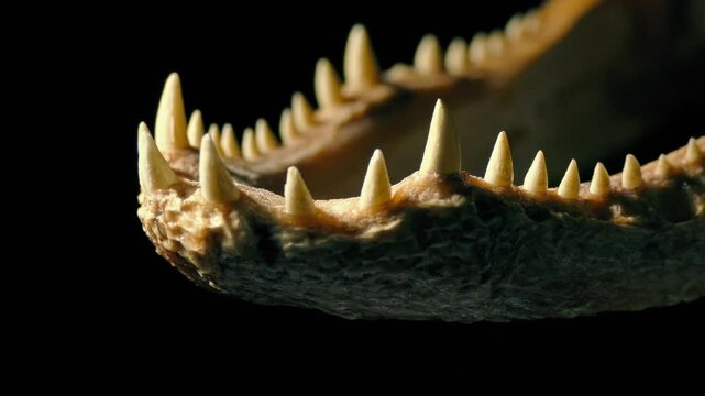 Crocodile Sharp Teeth Closeup 2 Shots