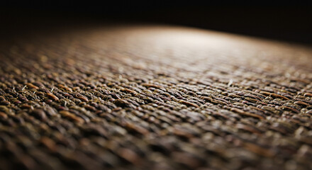 Close-up of a textured surface with a bright spot of light shining on it, creating a sense of depth and focus.