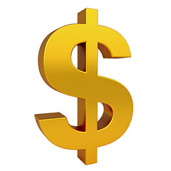 Obraz premium golden dollar symbol