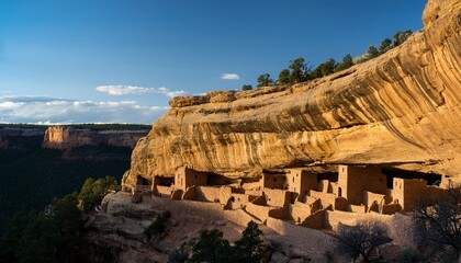 long house cliff dwelling at mesa verde national park in colorado