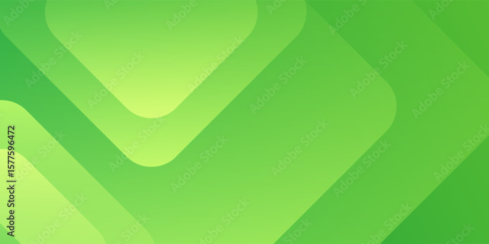 Poster abstract green background. dynamic shapes composition. eps10 vector
