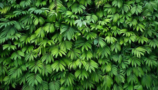 lush green foliage wall seamless nature texture