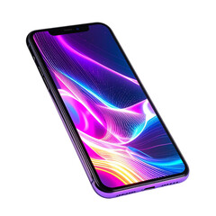 Smartphone display with abstract design