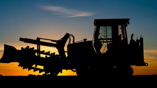 Trencher Silhouette at Sunset
