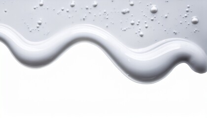 white shampoo gel isolated on white background border design liquid gel flowing shower fluid gel border isolated on white background dripping shampoo texture on white body care cosmetic