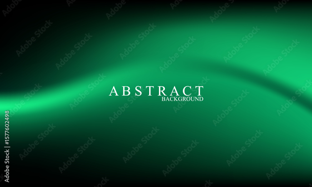 Poster abstract gradient mesh green and black background. vector illustration with place for your text
