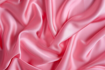 silk satin pink creases in fabric elegant background