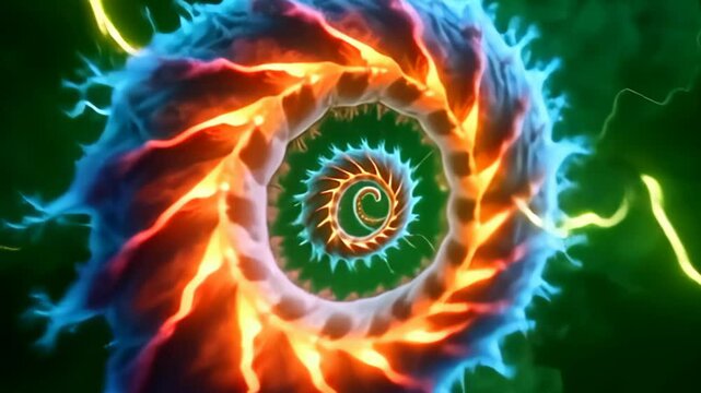find an wire burst of glow tints that jar and meander unitedly into adenine disorderly coil spiral of disturbance muzzy conceptual fractal plasma, with erratic, lightning-like front that