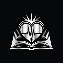 Serene Hammock Escape: Relaxing Book Reading Vector Logo for Literary Enthusiasts. Literary Bliss: Relaxing in a Hammock with a Book Vector Logo Design.