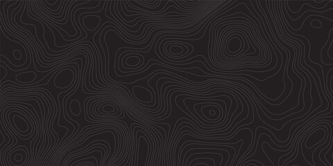 Topographic map lines, contour background. Geographic abstract grid.  Dark relief vector trendy background for flyer and banner